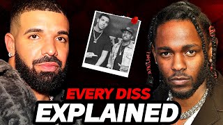 Drake Vs Kendrick Lamar  The 100 Full Story Explained [upl. by Grindle]