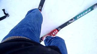 How to open ski bindings without using handspoles [upl. by Iana]