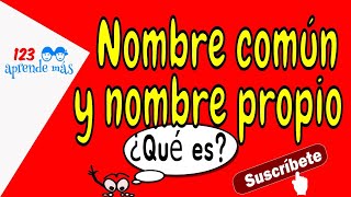 Nombres PROPIOS y nombres COMUNES para niños [upl. by Rollin]