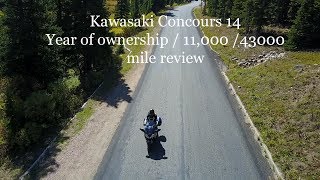 Kawasaki Concours 14 1 year of ownership review [upl. by Afihtan]