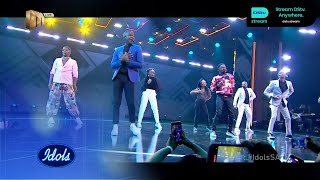 The Top 9 performs ‘Abalele’ – Idols SA  S19  Ep 11  Mzansi Magic [upl. by Nadbus]