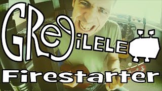 The Prodigy  Firestarter ukulele cover by Gregilele [upl. by Esinehc]