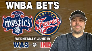 Washington Mystics Vs Indiana Fever WNBA Picks  WNBA Bets with Picks And Parlays Wednesday 619 [upl. by Etteiram632]