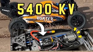 5400kv Hobbywing Brushless HSP Vortex is incredible [upl. by Arbed]