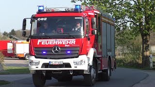 Moorbrand in Esinger Moor Einsatzfahrten Feuerwehr  THW Kreis Pinneberg [upl. by Estele]