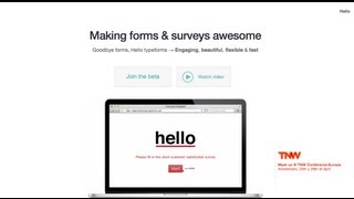 Typeform Demo On iPad [upl. by Fiedling340]