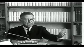 JeanPaul SARTRE  lécrivain lintellectuel et le politique Interview à RadioCanada [upl. by Sabah246]