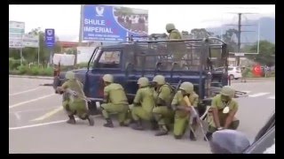 Majambazi walipopambana na Polisi baada ya kuiba pesa NMB Bank [upl. by Ocirne]