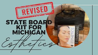 Revised  Michigan Esthetician Practical State Board Kit 2023 [upl. by Cranford]