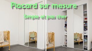 Fabriquer son placarddressing à porte coulissante sur mesure pour moins de 150€ [upl. by Novi]