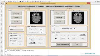 MATLAB code of Improvement of Medical Image Compression using different wavelet transforms [upl. by Akitnahs]