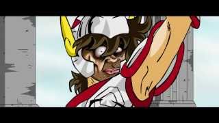 Saga vs Seiya Parodia de Saint Seiya [upl. by Enirhtac]