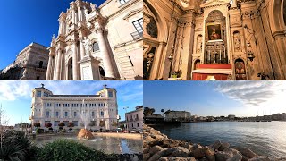 202406145 Sicily SiracusaOrtigia Walking Around  Cattedrale di Siracusa  Palazzo delle Poste [upl. by Reham]