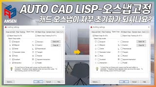 오토캐드 리습Autocad Liap오스냅고정 [upl. by Marabelle675]