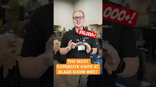 This is the most EXPENSIVE knife at Blade Show West edc knifecommunity bladeshow knifeskills [upl. by Rechaba]