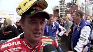 John McGuinness TT Win 18  2012 Superbike Race [upl. by Schlessel922]