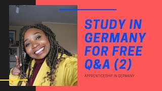 APPRENTICESHIPS IN GERMANY QampA PART 2  AUSBILDUNG MIT ZUKUNFT [upl. by Lorrimer586]