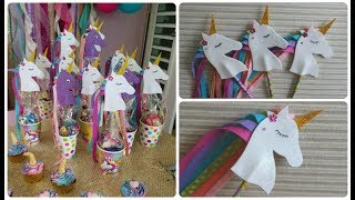 Como hacer Unicornios de Foami para souvenirs de cumpleaños [upl. by Itsa]