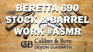 Beretta 690 Stock amp Barrel Work asmr [upl. by Asher486]