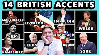 14 British Accents Examples  Which is Your Favourite [upl. by Scheer]