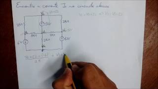 Analise Nodal  Tensoes de Nó  Supernó  Exercicio Resolvido 4 [upl. by Dyann]