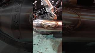 Triumph Street Twin SpecialEdition Custom Exhaust [upl. by Kcirddor]