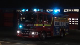 TwoTone Horns Cheshire Fire amp Rescue Service  Warrington Reserve Dennis Sabre Pump Turnout [upl. by Lomaj]