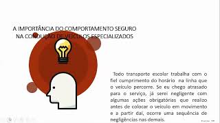 Curso TRANSPORTE ESCOLAR Online  Aula 39 [upl. by Maurey]