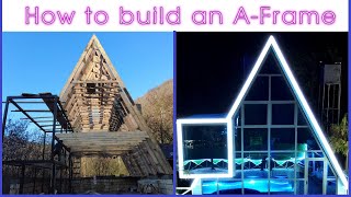 We Built an Amazing House in the Mountains  Incredible AFrame House Construction Step by Step [upl. by Adorne]