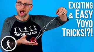 🤯 3 Surprising but Easy Beginner Yoyo Tricks [upl. by Esimorp]