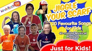 Jiggle Your Scarf and Other Fun Songs for Kids From kindyRock  great songs for kids [upl. by Ailongam147]