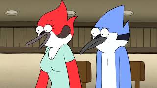 Regular Show  Just Friends  Mordecai Sees The Food That He And Margaret Should Be Together Scene [upl. by Galer]