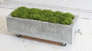 DIY Concrete Planter Episode 16 HomeMade Modern [upl. by Bryant714]