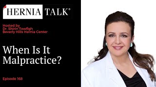 168 HerniaTalk LIVE QampA When Is It Malpractice [upl. by Kimberli36]