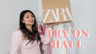 ZARA NEW IN SPRING TRY ON HAUL S3 E14  PINK DRESSES 2023 [upl. by Zinah]