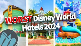 The WORST Disney World Hotels in 2024 [upl. by Eirot]