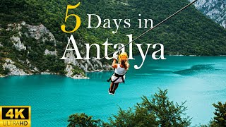 How to Spend 5 Days in ANTALYA Turkey  Traveling Antalya on a Budget [upl. by Dnaletak]