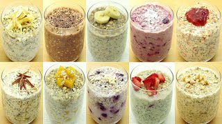 Overnight Oats in 10 ways [upl. by Nahguav130]