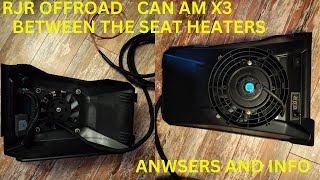 RJR OFFROAD Can am X3 between the seat heaters  product info [upl. by Yelsgnik]