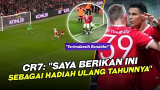 KEBAIKAN SEORANG RONALDO ☺️ Lihat Begini Reaksi Ronaldo Ketika Golnya Diambil McTominay Vs Burnley [upl. by Mose]