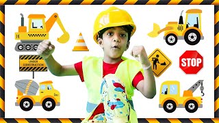 Construction Vehicles for Kids Outdoor Play with Dump Truck Bulldozer Excavator Toys and More [upl. by Gnaig969]