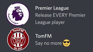 Terminating EVERY Premier League Players Contract  FM22 [upl. by Enomor19]