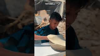 Palestinian child recites Quran while preparing bread [upl. by Uriel372]