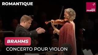 Brahms  Concerto pour violon Hilary Hahn  Orchestre philharmonique de Radio France [upl. by Ailemor]