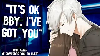 ASMR Boyfriend Comforts You to Sleep Cuddles Black Screen 4 Hours Sleep Aid [upl. by Yoshi733]