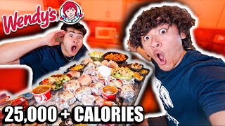 Ordering The ENTIRE WENDYS MENU 25000 Calories [upl. by Rolf786]