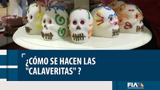 ¿Sabes cómo se hacen las quotcalaveritasquot de azúcar y chocolate [upl. by Valaree]