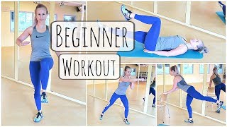 Beginner Workout  Afvallen Buikspieren en Billen [upl. by Kapeed]