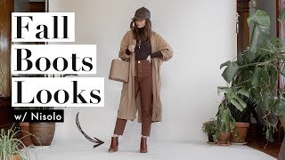 How I Style Fall Boots Outfit Ideas X Nisolo  Dearly Bethany [upl. by Xel]