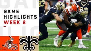 Browns vs Saints Week 2 Highlights  NFL 2018 [upl. by Friederike31]